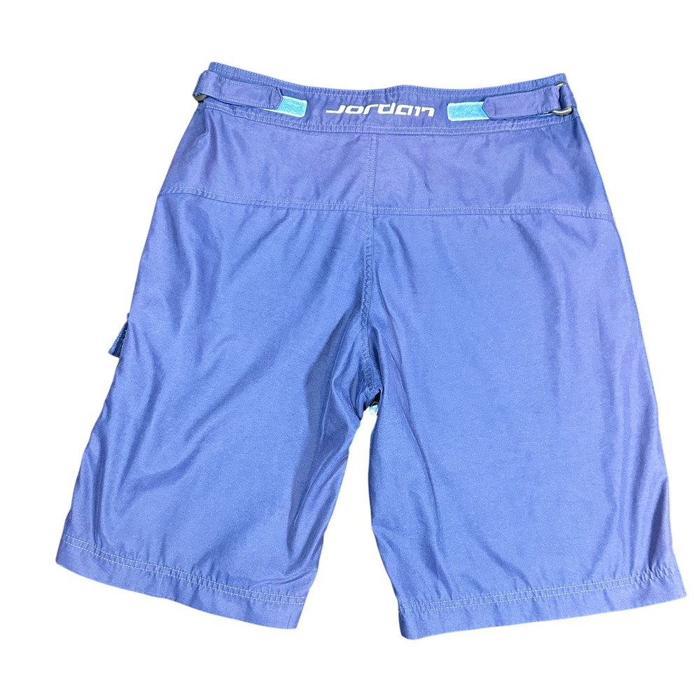 VTG Jordan Swim Trunks Mens M Adjustable Waist Athletic Blue Jumpman Logo Shorts